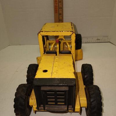 Tonka Toys Road Grader 1960s - Pressed Steel, Fair Condition