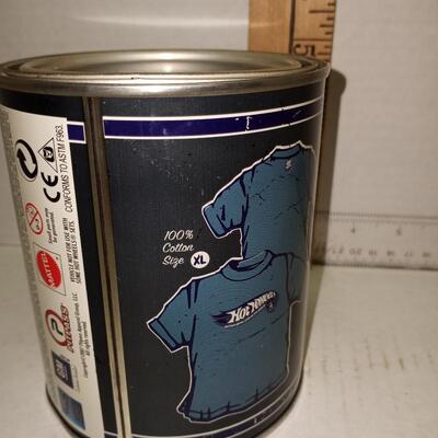 HOT WHEELS PAINT CAN (T SHIRT ) AND CAR 40th ANNIVERSARY