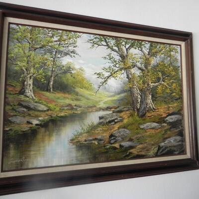 LOT 3  FRAMED OIL PAINTING BY FIORA COZZI