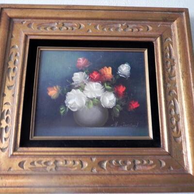 LOT 37 FRAMED SIGNED PAINTING