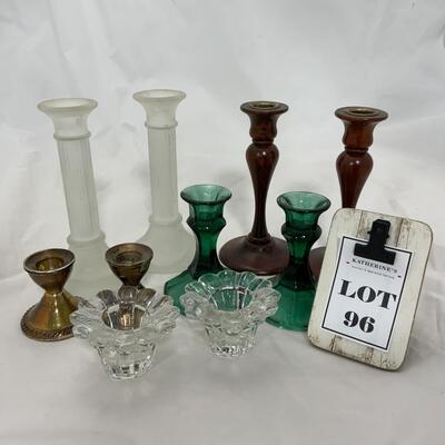 -96- Five Sets of Candle Holders