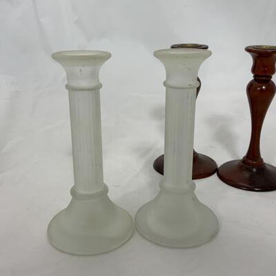 -96- Five Sets of Candle Holders