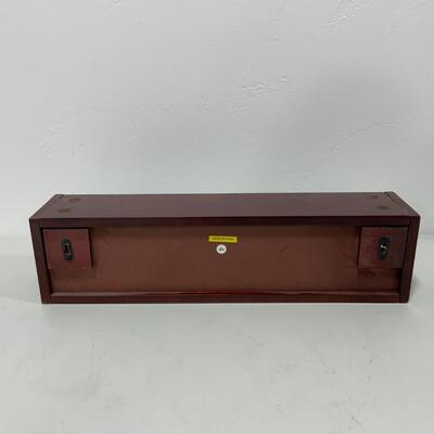 -101- 19 Available | Display Shelves | Cherry Wood Finish