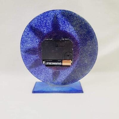 SUN/MOOn HAND CRAFTED GLASS CLOCK