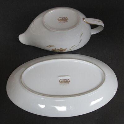 Lot of Vintage Dishes, Mt Rushmore Plate, Norcrest Autumn Fantasy Gravy/Tray, Blue Ridge Platter