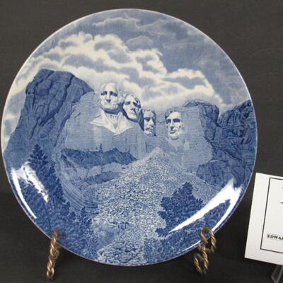 Lot of Vintage Dishes, Mt Rushmore Plate, Norcrest Autumn Fantasy Gravy/Tray, Blue Ridge Platter