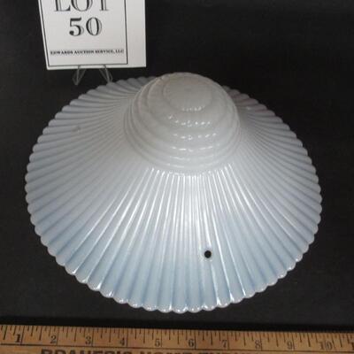 Nice Vintage Depression Era Petal Pattern Monax Light Shade