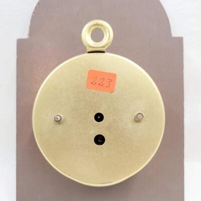 BEAUTIFUL MULTI TONED RED WOOD CLOCK - MADE IN GERMANY
