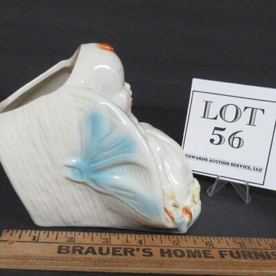 Vintage Pottery Baby Planter, Unsigned
