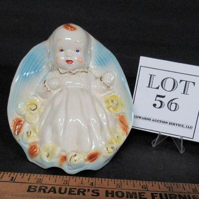 Vintage Pottery Baby Planter, Unsigned
