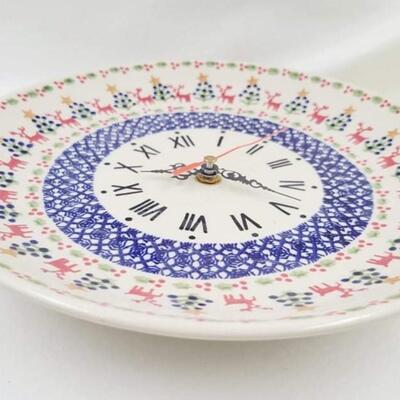 GORGEOUS POLISH CERAMIC CLOCK