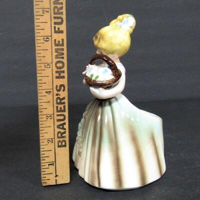 Vintage Enesco Girl Planter, Nice