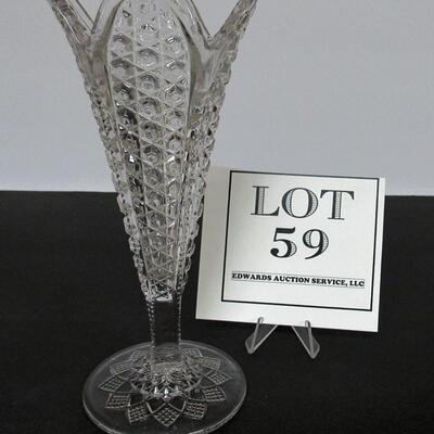 Vintage Pressed Glass Vase