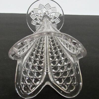 Vintage Pressed Glass Vase