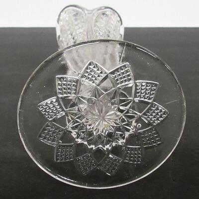 Vintage Pressed Glass Vase