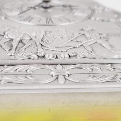 SKS ZINN TABLE TOP PEWTER CLOCK