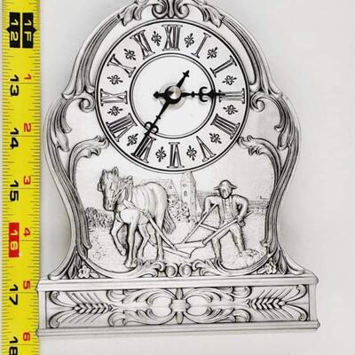 SKS ZINN TABLE TOP PEWTER CLOCK