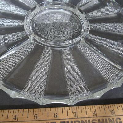 Vintage Jeanette Glass Dew Drop Large Relish Tray
