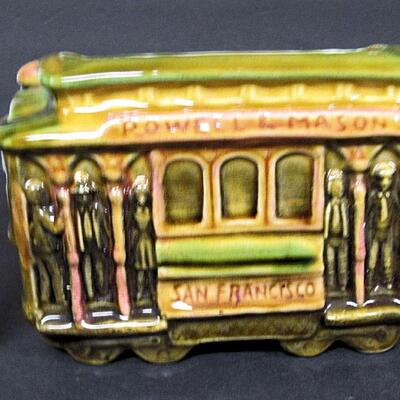 Old Pottery San Fransicso Cable Car Planter