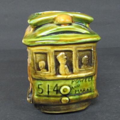 Old Pottery San Fransicso Cable Car Planter