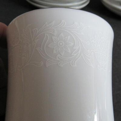 6 Crown Victoria Fine China Love Lace Cup and Saucer Sets
