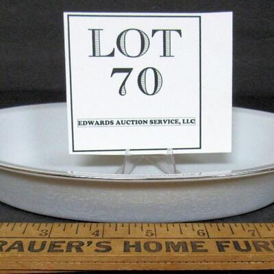 Crown Victoria Fine China Love Lace Oval Baker