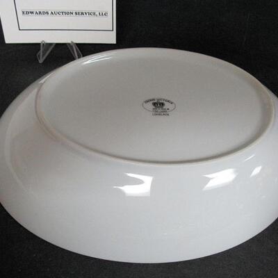 Crown Victoria Fine China Love Lace Oval Bowl, 10"