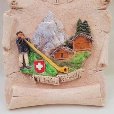 MATTERHORN & ZERMATT MOUNTAIN CLOCK