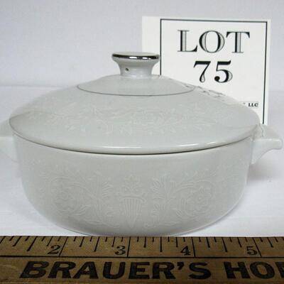 Crown Victoria Fine China Love Lace Covered Dish