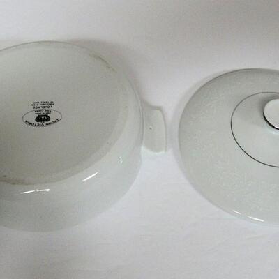 Crown Victoria Fine China Love Lace Covered Dish