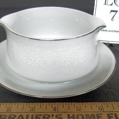 Crown Victoria Fine China Love Lace Gravy Boat