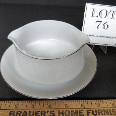 Crown Victoria Fine China Love Lace Gravy Boat