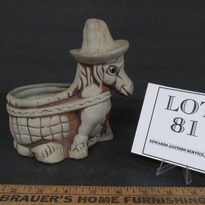 Donkey Planter With Drain Hole on Bottom