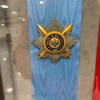 -117- Elegantly Framed Imperial Russian Medals
