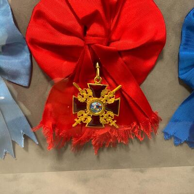 -117- Elegantly Framed Imperial Russian Medals