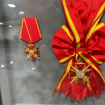 -118- Elegantly Framed Medals of the Russian Empire