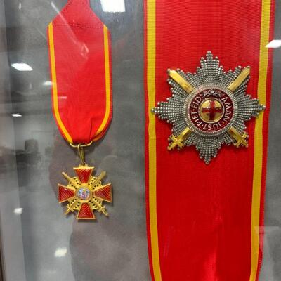 -118- Elegantly Framed Medals of the Russian Empire