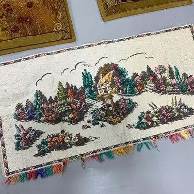 -120- Five Tapestries | Art Nouveau | Floral
