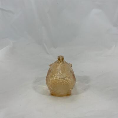 -123- Carnival Glass Pig | Carnival Glass Bon Bon Dish