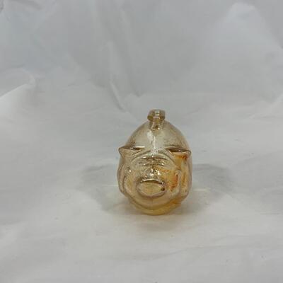 -123- Carnival Glass Pig | Carnival Glass Bon Bon Dish
