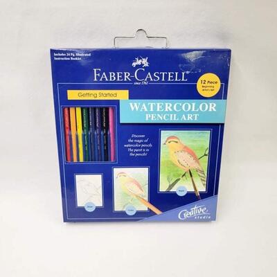 NEW FABER-CASTELL WATERCOLOR PENCIL ART SET