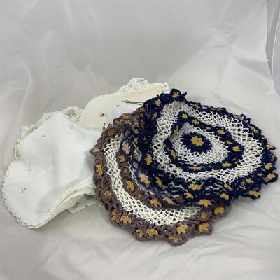 -127- Assorted Doilies | Crochet | Hand Embroidered