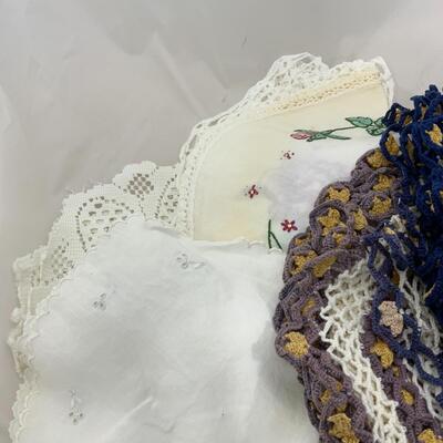 -127- Assorted Doilies | Crochet | Hand Embroidered