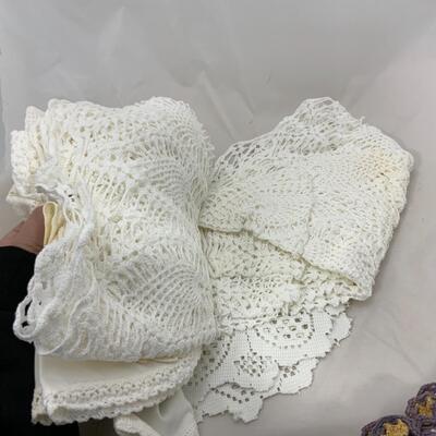 -127- Assorted Doilies | Crochet | Hand Embroidered