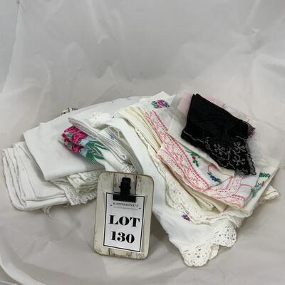 -130- Pillowcases | Doilies | Handkerchiefs