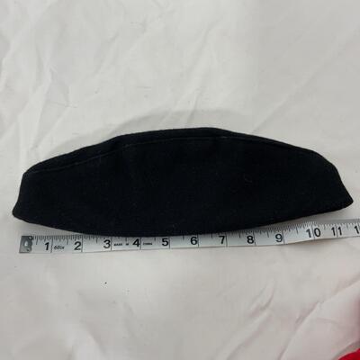 -140- Vintage Military Wool Envelope Hat | Vintage Silk Ascots | Ties