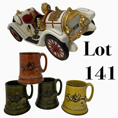 -141- Inarco Mugs | Mercer Raceabout | 1911 Mercer Decanter