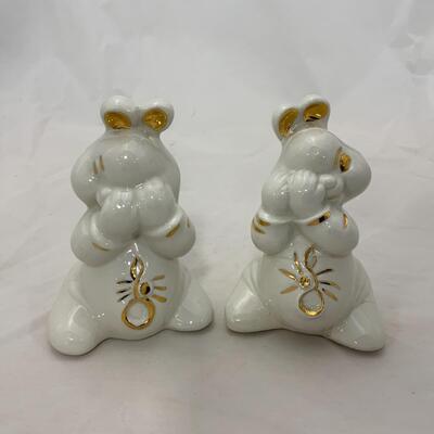 -151- VAN TELLINGEN | Repaired | 1950s Peek-A-Boo | Master Salt and Pepper