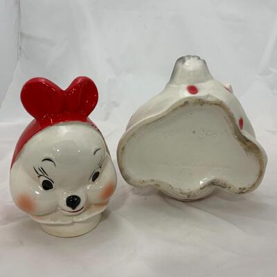 -152- VAN TELLINGEN | Repaired | 1950s Peek A Boo | Cookie Jar