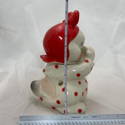 -152- VAN TELLINGEN | Repaired | 1950s Peek A Boo | Cookie Jar